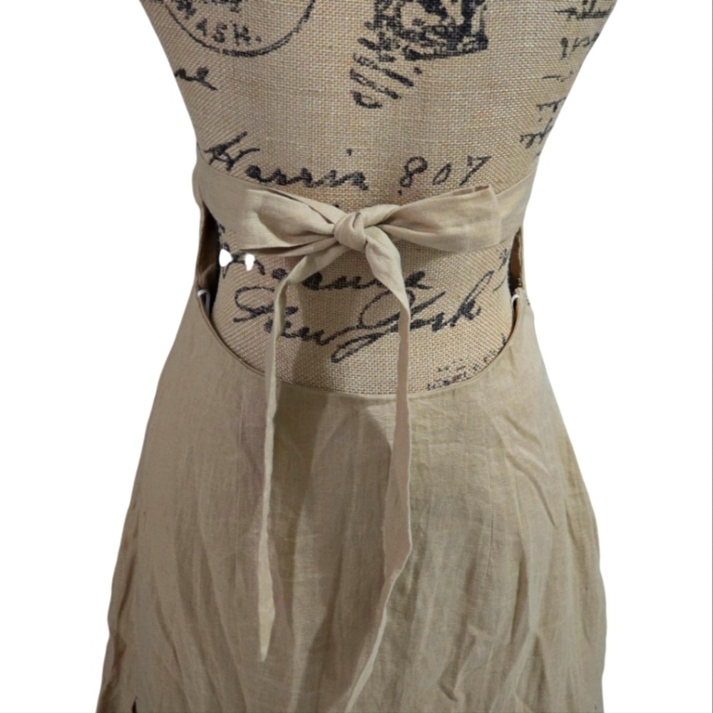 Aqua BLU Australia Caramel Carmen Embroidered Halter Maxi Dress SIZE 6 New‎ - Picture 5 of 14